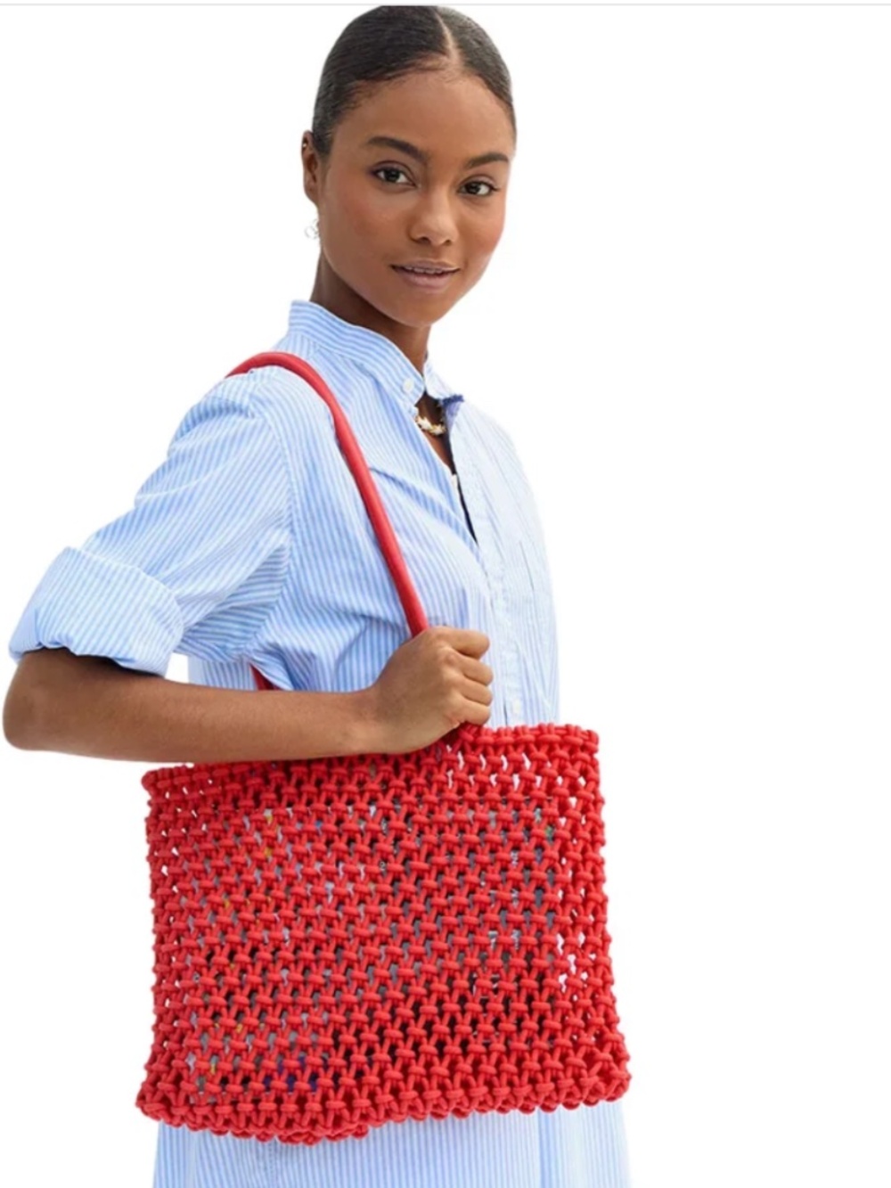 Clare V. Sandy in Bright Poppy